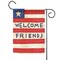 Patriotic Welcome Friends Decorative Patriotic Double Sided Flag